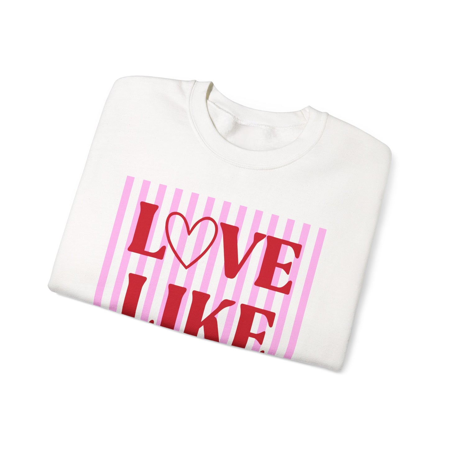 Love Like Jesus Sweatshirt | Christian Faith Graphic Crewneck