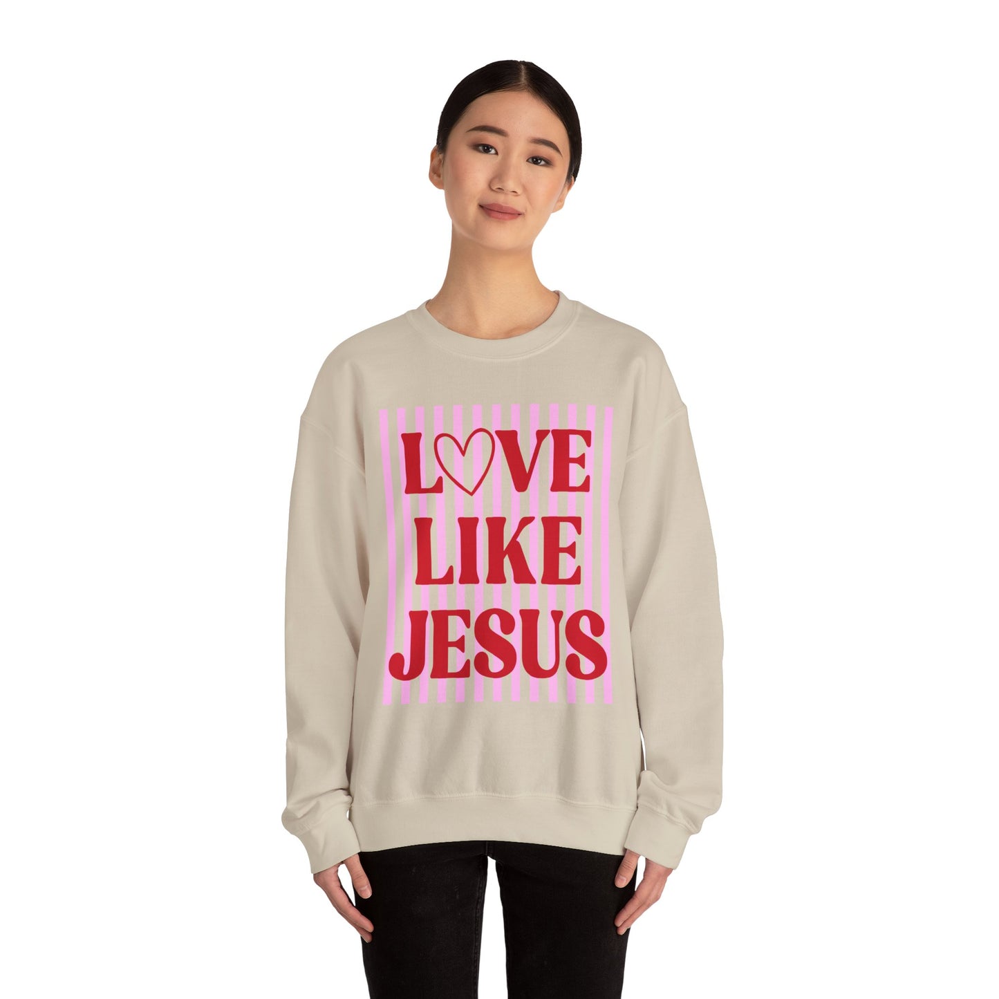 Love Like Jesus Sweatshirt | Christian Faith Graphic Crewneck
