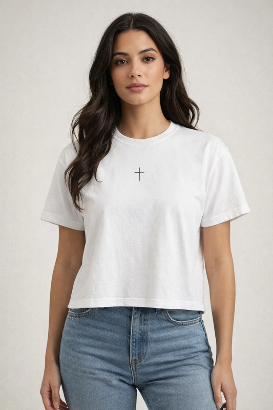 Cross boxy tee