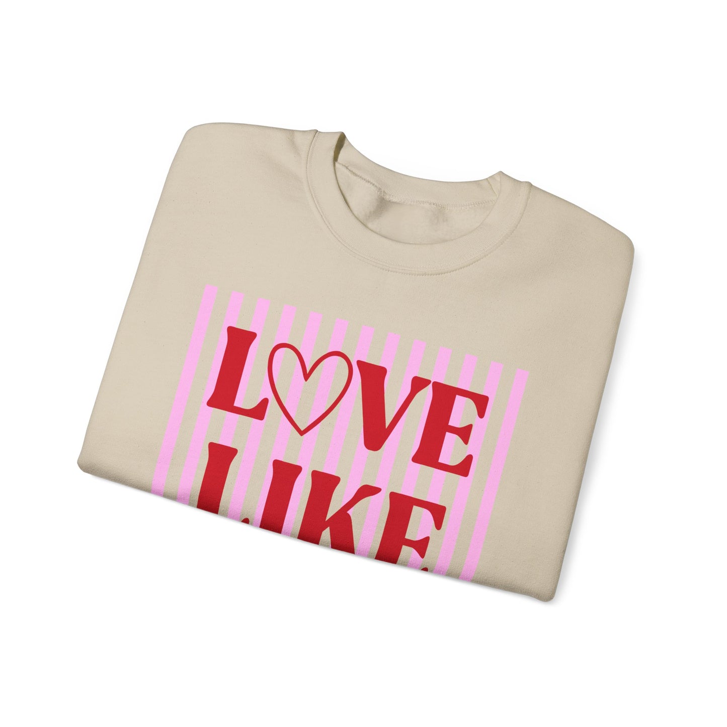 Love Like Jesus Sweatshirt | Christian Faith Graphic Crewneck