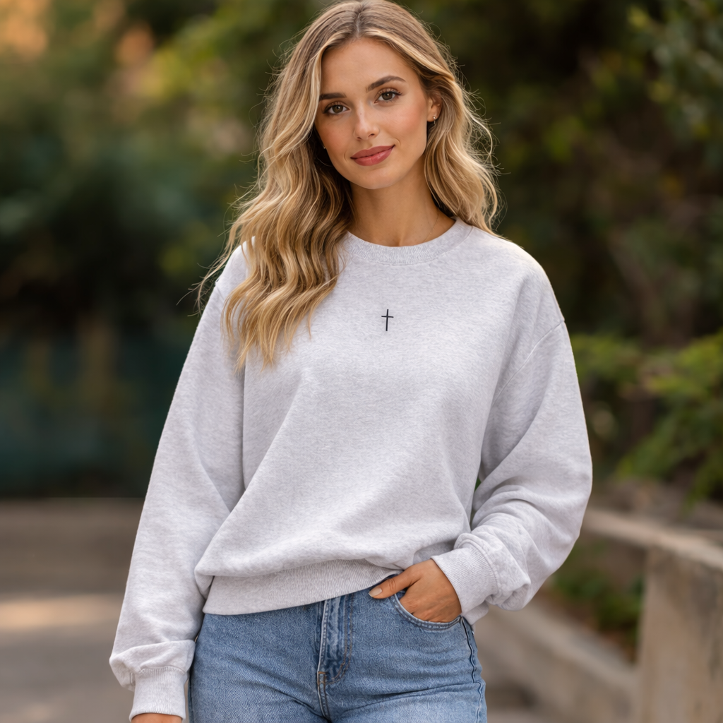 Cross Sweatshirt | Gildan Crewneck