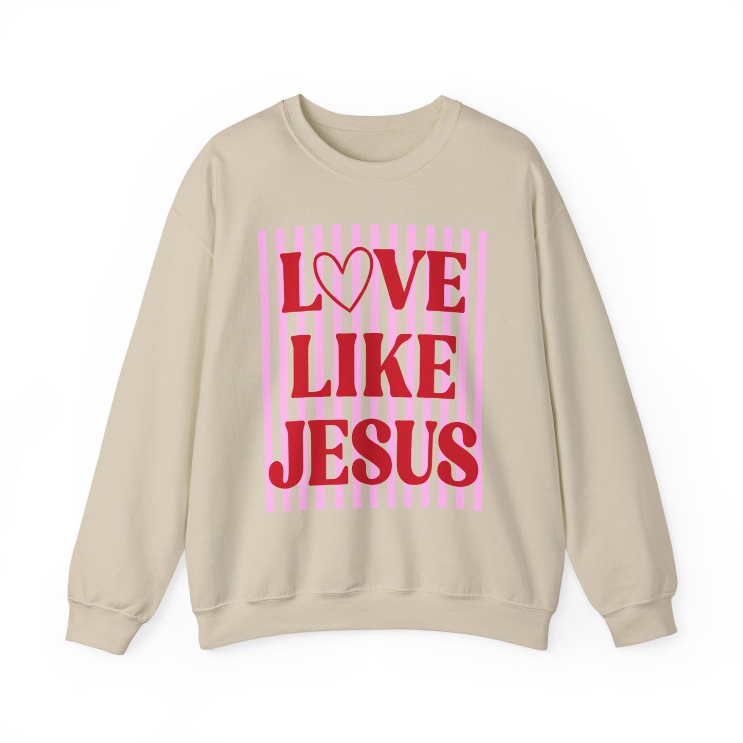 Love Like Jesus Sweatshirt | Christian Faith Graphic Crewneck