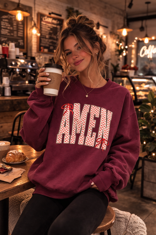 AMEN Scripture Graphic Sweatshirt | Gildan