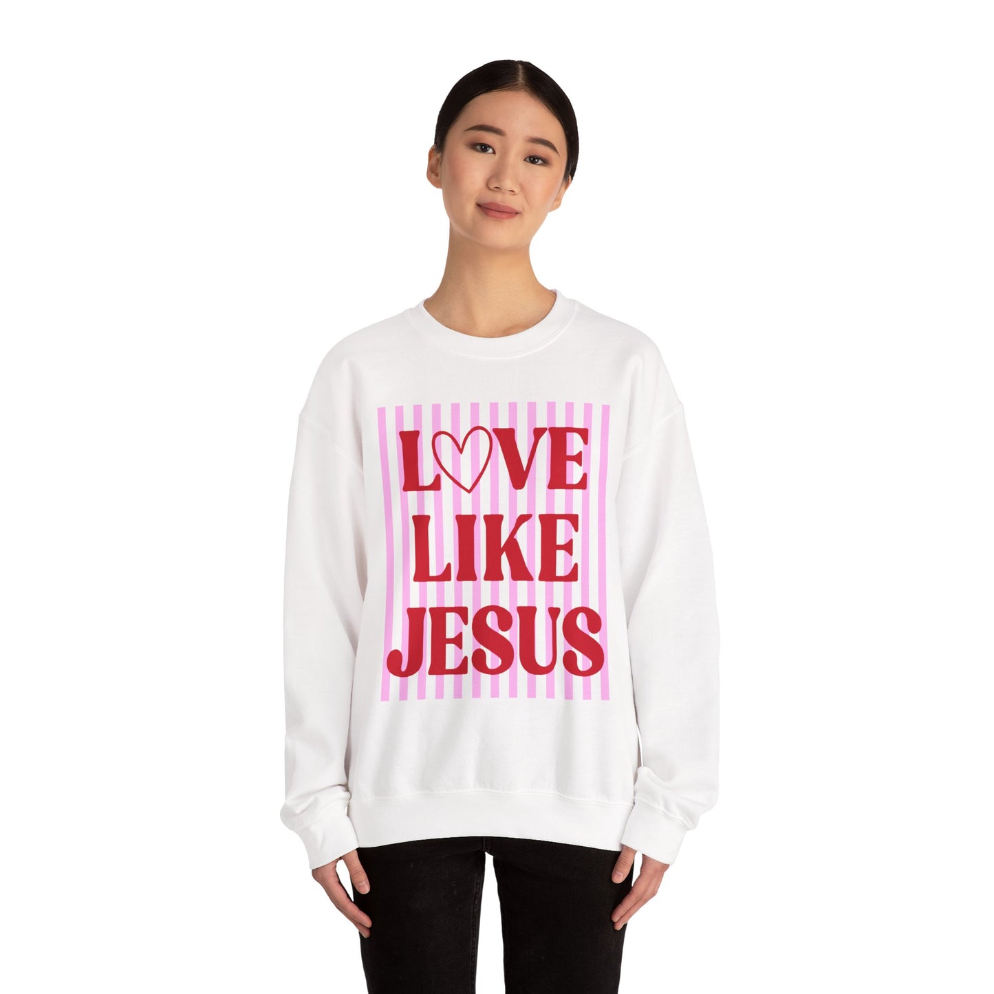 Love Like Jesus Sweatshirt | Christian Faith Graphic Crewneck