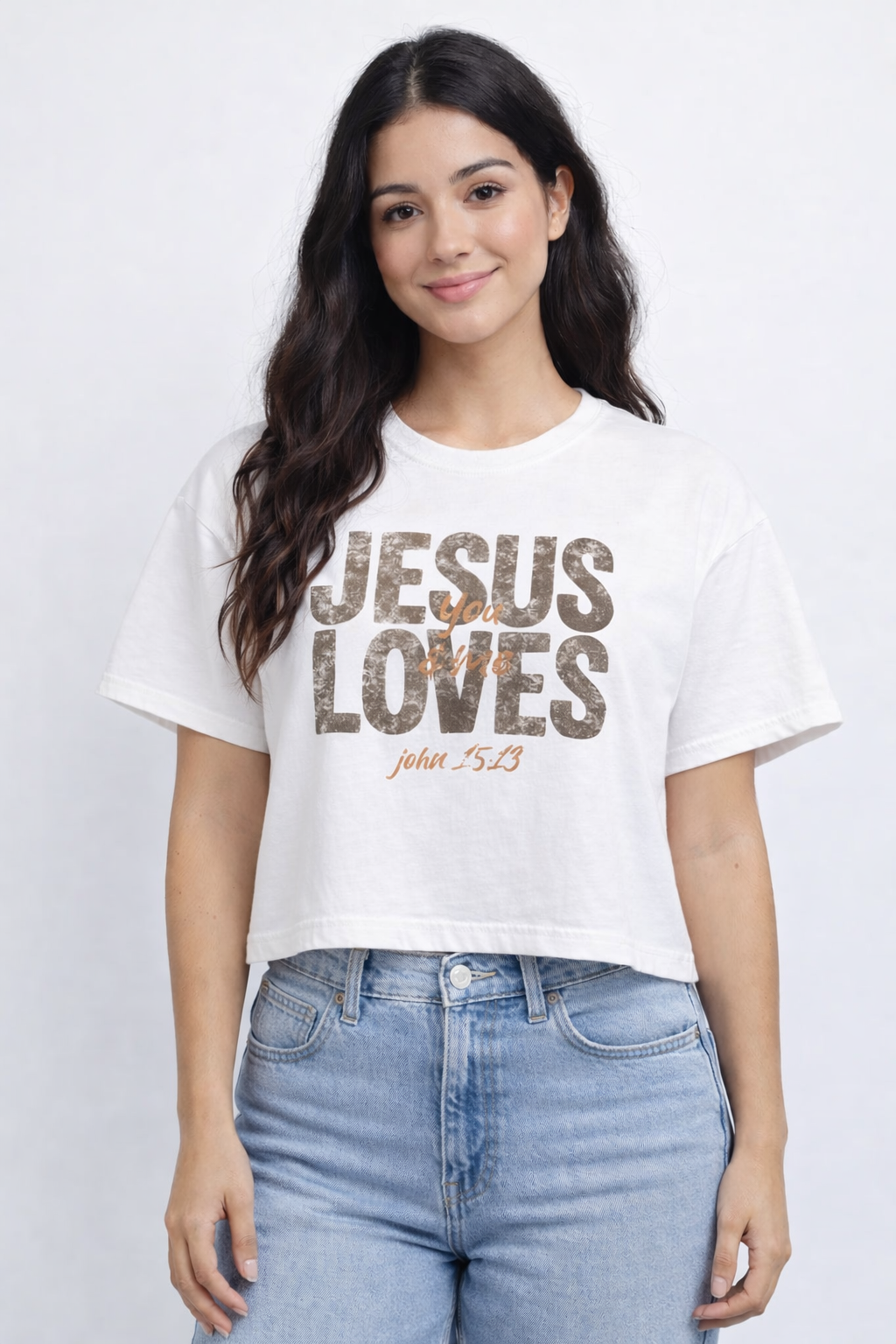 "Jesus Loves You & Me" boxy tee